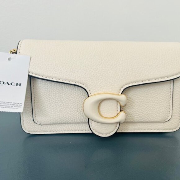 BRAND NEW WITH TAGS : Coach Tabby Crossbody Wristlet - Brass/Chalk - Picture 4 of 16